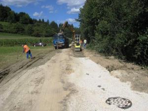 Dela pri izgradnji kanalizacije so se pričela že dan po podpisu pogodbe